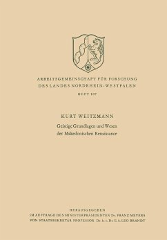 Geistige Grundlagen und Wesen der Makedonischen Renaissance (eBook, PDF) - Weitzmann, Kurt