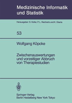 Zwischenauswertungen und vorzeitiger Abbruch von Therapiestudien (eBook, PDF) - Köpcke, W.