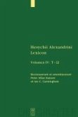 Hesychii Alexandrini Lexicon IV [Tau - Omega] (eBook, PDF)