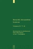 Hesychii Alexandrini Lexicon IV [Tau - Omega] (eBook, PDF) - Alexandrinus, Hesychius