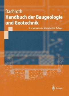 Handbuch der Baugeologie und Geotechnik (eBook, PDF) - Dachroth, Wolfgang R.