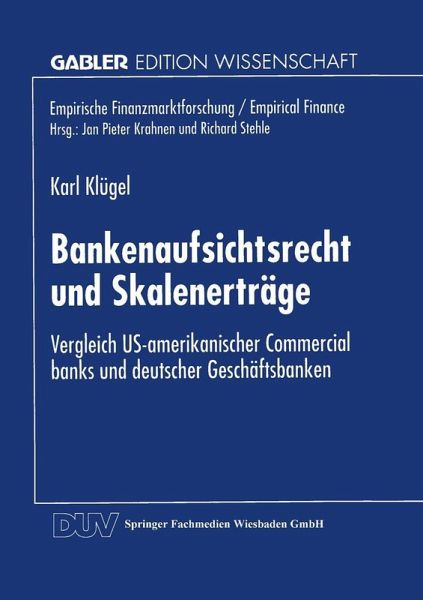 Bankenaufsichtsrecht und Skalenerträge (eBook, PDF) Bankenaufsichtsrecht und Skalenerträge (eBook, PDF)