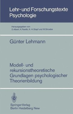 Cover Modell- und rekursionstheoretische Grundlagen psychologischer Theorienbildung (eBook, PDF)