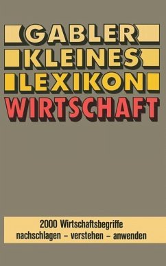 Gabler Kleines Lexikon Wirtschaft (eBook, PDF) - Gabler Lexikon-Redaktion