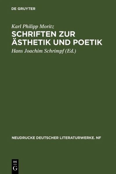 Schriften zur Ästhetik und Poetik (eBook, PDF) Schriften zur Ästhetik und Poetik (eBook, PDF)