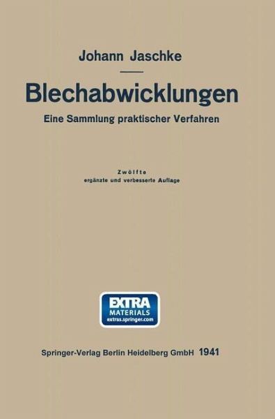 Die Blechabwicklungen (eBook, PDF)