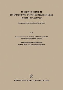 Untersuchungen an Kreissägeblättern für Holz, Fehler- und Spannungsprüfverfahren (eBook, PDF) - Loparo, Kenneth A.