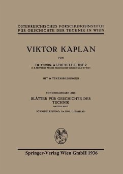 Viktor Kaplan (eBook, PDF) - Lechner, Alfred; Kaplan, Viktor