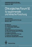Chirurgisches Forum '92 für experimentelle und klinische Forschung (eBook, PDF)