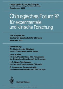Cover Chirurgisches Forum '92 für experimentelle und klinische Forschung (eBook, PDF)
