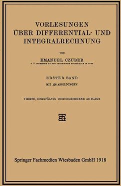 Vorlesungen über Differential- und Integralrechnung (eBook, PDF) - Czuber, Emanuel