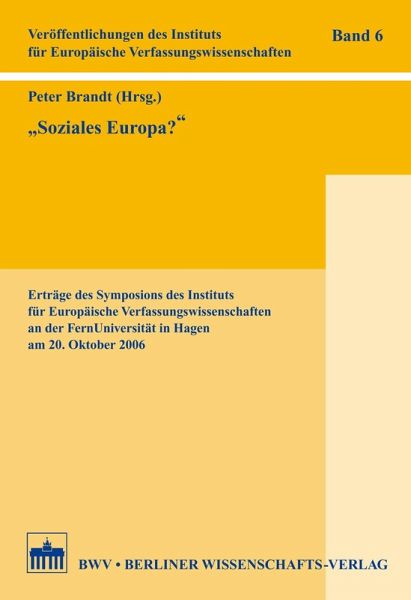 'Soziales Europa?' (eBook, PDF) 'Soziales Europa?' (eBook, PDF)