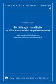 Die Stiftung privaten Rechts als öffentlich-rechtliches Organisationsmodell (eBook, PDF)