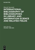 International Bibliography of Bibliographies in Library and Information Science and Related Fields. Volume 1 (eBook, PDF)