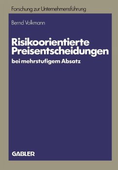 Cover Risikoorientierte Preisentscheidungen bei mehrstufigem Absatz (eBook, PDF)