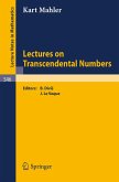 Lectures on Transcendental Numbers (eBook, PDF)