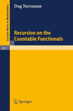 Cover Recursion on the Countable Functionals (eBook, PDF)