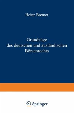 Cover Grundzüge des deutschen und ausländischen Börsenrechts (eBook, PDF)