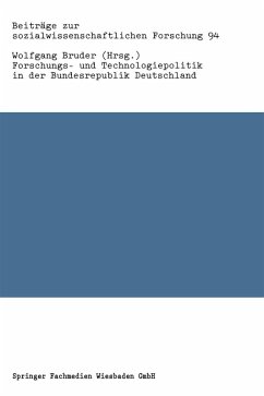 Forschungs- und Technologiepolitik in der Bundesrepublik Deutschland (eBook, PDF)