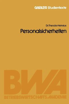 Personalsicherheiten (eBook, PDF) - Heinsius, Theodor