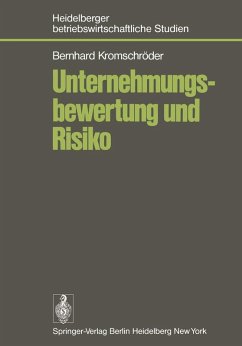 Cover Unternehmungsbewertung und Risiko (eBook, PDF)