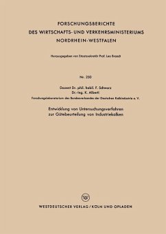 Entwicklung von Untersuchungsverfahren zur Gütebeurteilung von Industriekalken (eBook, PDF) - Schwarz, Franz