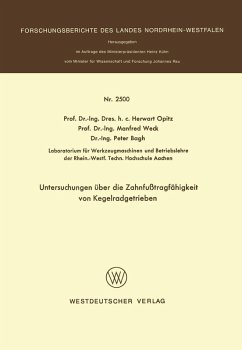 Cover Untersuchungen über die Zahnfußtragfähigkeit von Kegelradgetrieben (eBook, PDF)