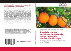Pirólisis de los residuos de naranja, del proceso de obtención de jugo