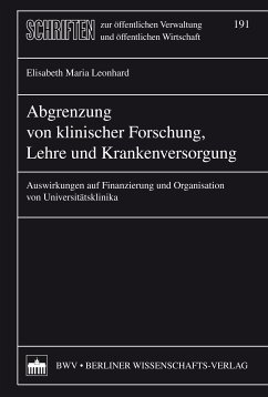 Abgrenzung von klinischer Forschung, Lehre und Krankenhausversorgung (eBook, PDF) - Leonhard, Elisabeth Maria