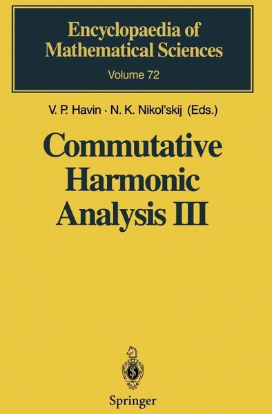 Commutative Harmonic Analysis III (eBook, PDF) Commutative Harmonic Analysis III (eBook, PDF)