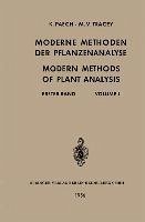 Moderne Methoden der Pflanzenanalyse / Modern Methods of Plant Analysis (eBook, PDF) - Paech, Karl; Tracey, Michael Vincent; Linskens, Hans F.; Sanwal, Bishnu Dat