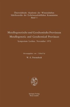 Cover Metallogenetische und Geochemische Provinzen / Metallogenetic and Geochemical Provinces (eBook, PDF)