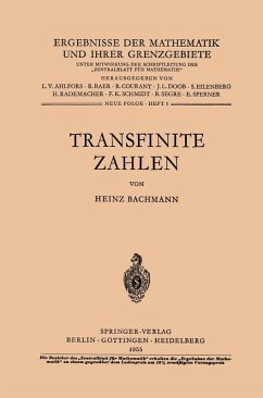 Transfinite Zahlen (eBook, PDF) - Bachmann, Heinz