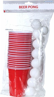 Cover Beer Pong mit 15 Bällen, Trinkspiel