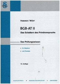BGB AT II - Hemmer, Karl-Edmund;Wüst, Achim