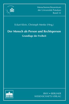 Der Mensch als Person und Rechtsperson (eBook, PDF)