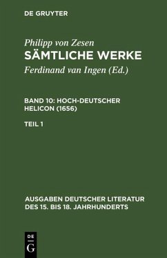 Deutscher Helikon. Erster Teil (eBook, PDF) - Zesen, Philipp Von