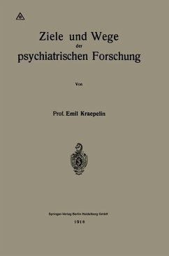 Cover Ziele und Wege der psychiatrischen Forschung (eBook, PDF)
