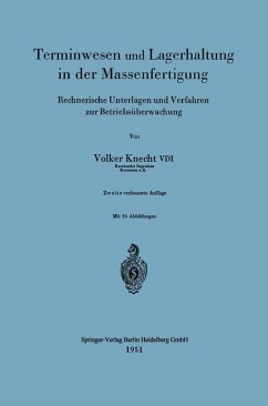 Cover Terminwesen und Lagerhaltung in der Massenfertigung (eBook, PDF)