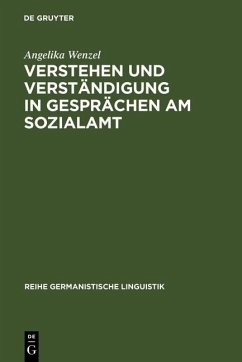Cover Verstehen und Verständigung in Gesprächen am Sozialamt (eBook, PDF)