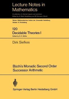 Cover Büchi's Monadic Second Order Successor Arithmetic (eBook, PDF)
