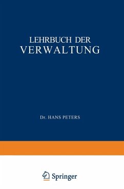 Lehrbuch der Verwaltung (eBook, PDF) - Peters, H.