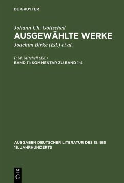 Kommentar zu Band 1-4 (eBook, PDF) - Gottsched, Johann Christoph