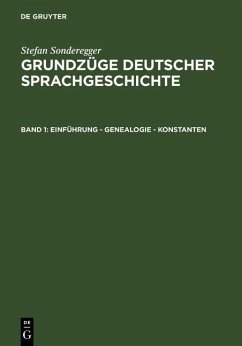 Einführung - Genealogie - Konstanten (eBook, PDF) - Sonderegger, Stefan