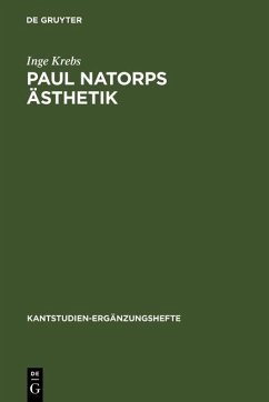 Paul Natorps Ästhetik (eBook, PDF) - Krebs, Inge