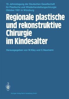 Cover Regionale plastische und rekonstruktive Chirurgie im Kindesalter (eBook, PDF)