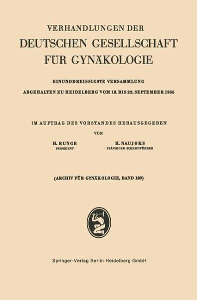 Einunddreissigste Versammlung Abgehalten zu Heidelberg vom 18. bis 22. September 1956 (eBook, PDF) Einunddreissigste Versammlung Abgehalten zu Heidelberg vom 18. bis 22. September 1956 (eBook, PDF)