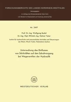 Cover Untersuchung des Einflusses von Störkräften auf den Schaltvorgang bei Wegeventilen der Hydraulik (eBook, PDF)