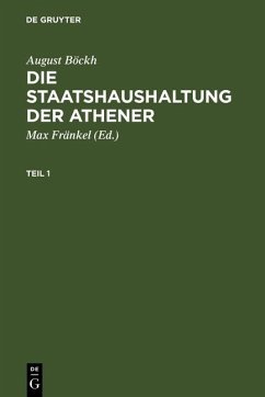 Die Staatshaushaltung der Athener (eBook, PDF) - Böckh, August