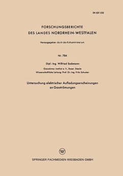 Untersuchung elektrischer Aufladungserscheinungen an Gasströmungen (eBook, PDF) - Sackmann, Wilfried
